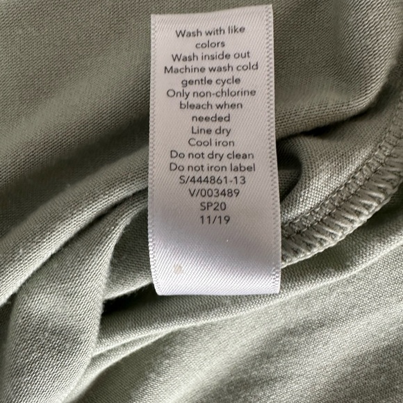 Athleta XS cap-sleeve round neck loose fit tee sage green - Picture 8 of 10